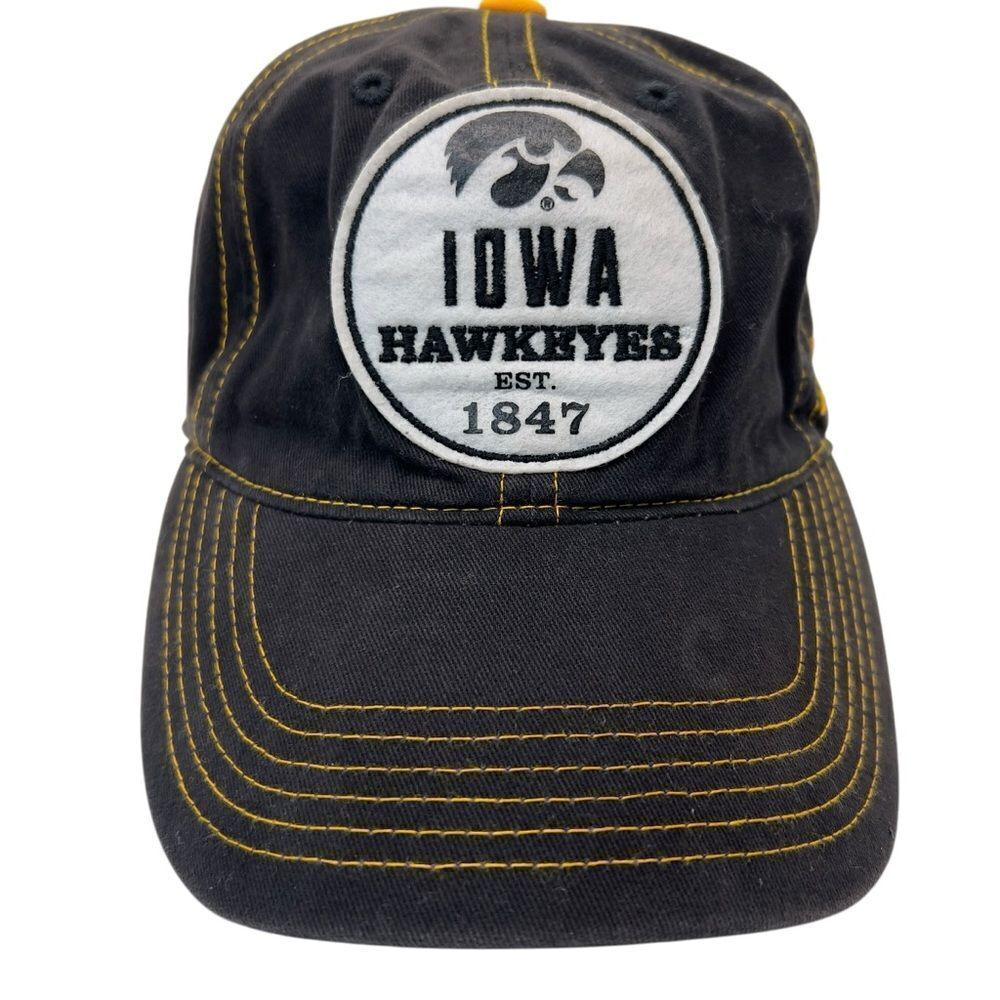Iowa Hawkeyes BIG10 J.AMERICA adjustable hat 100 percent cotton